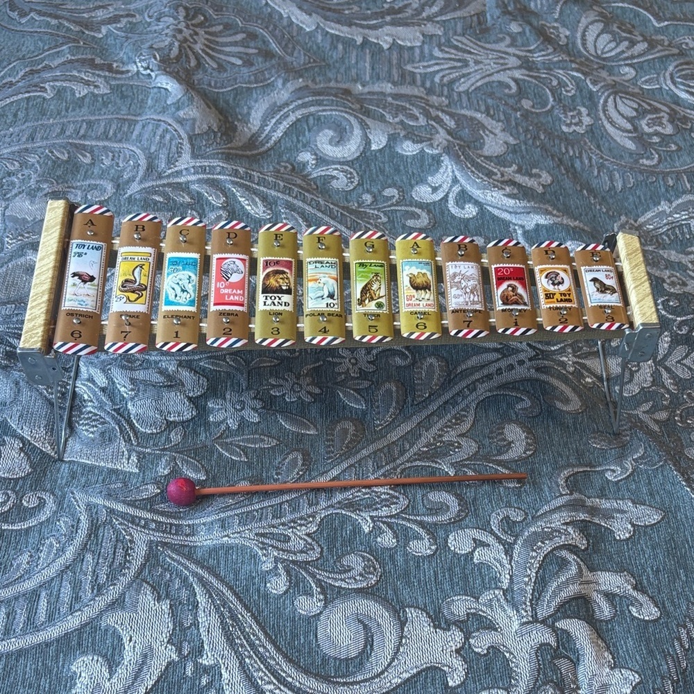 Vintage Animal Xylophone - Diamond Metallic Toy-Made in Japan - Picture 4 of 8